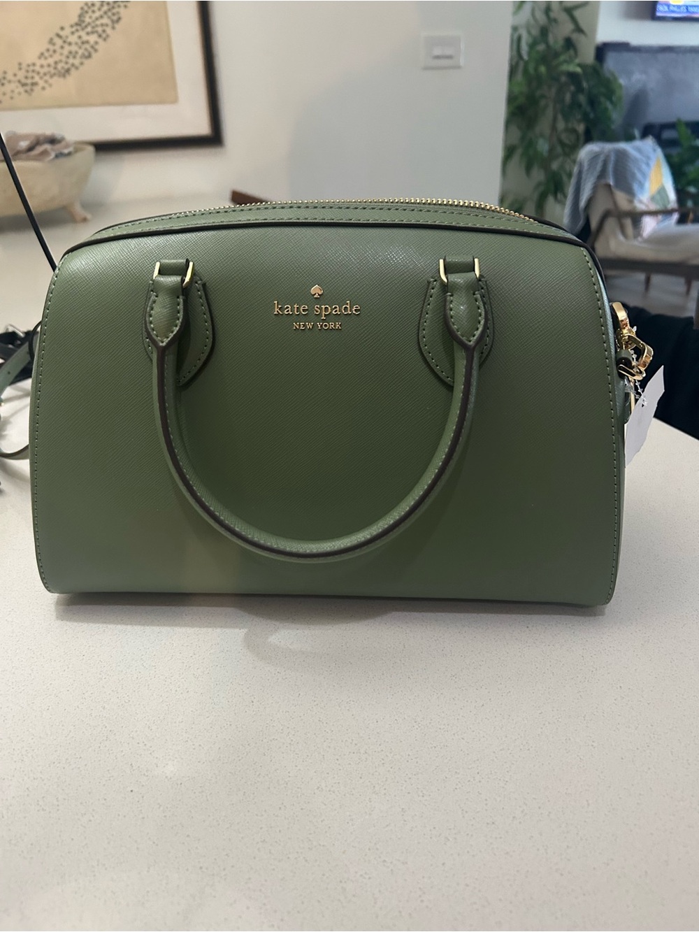 kate spade New York Olive Saffiano Dome Satchel